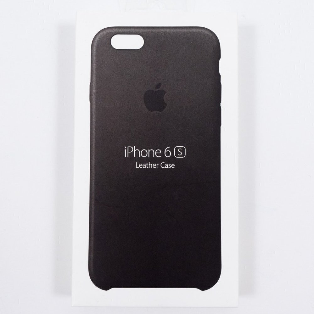 NWT Official Apple iPhone 6s Leather Case Black